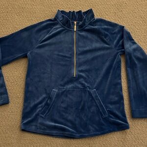 Lilly Pulitzer Blue Half-Zip Pullover
